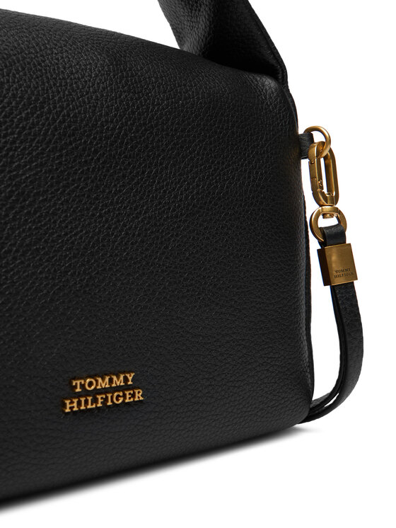 Tommy Hilfiger Soma Tommy Hilfiger City Leather Mini Bag AW0AW18150 Melns