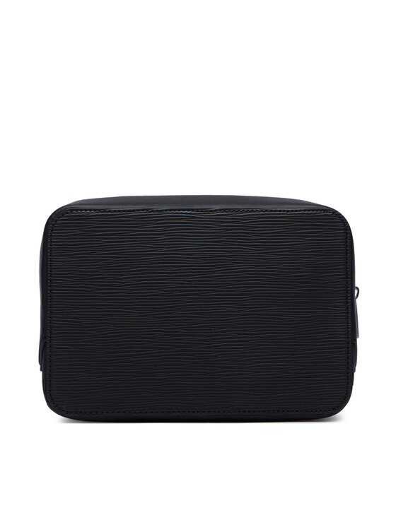 Tommy Hilfiger Kozmetická taštička Tommy Hilfiger Th Business Saffiano Washbag AM0AM14803 Čierna