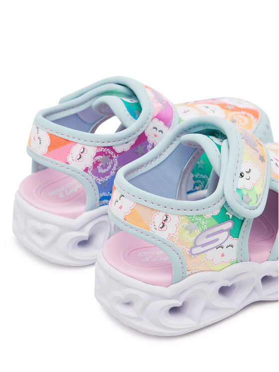 Skechers Босоніжки Skechers Heart Lights Sandals-Cutie Clouds 302977N/TQMT Бірюзовий