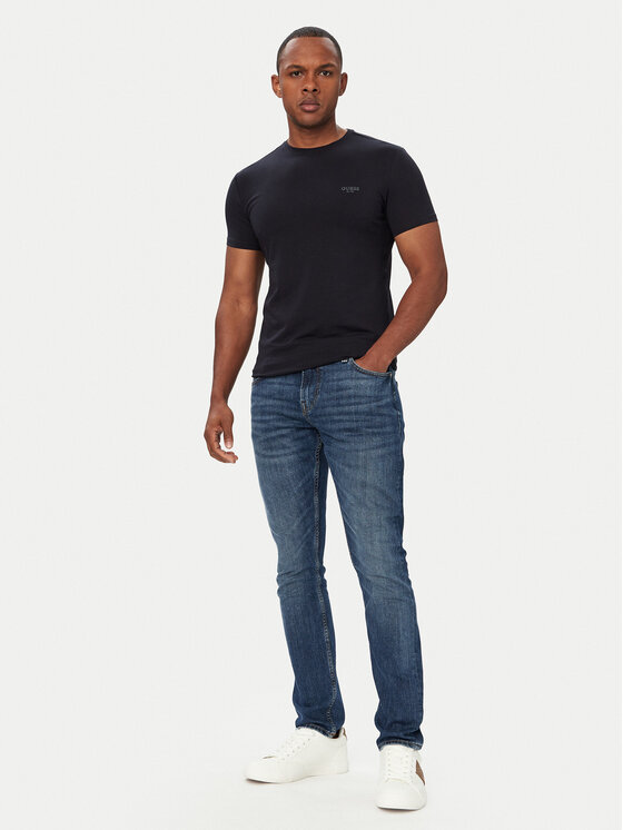 Guess Guess Футболка M6YI24 K3728 Cиній Extra Slim Fit