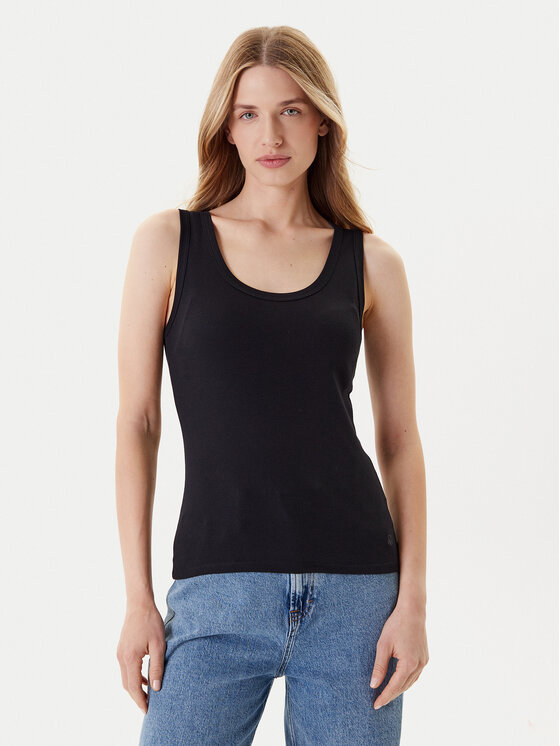 United Colors Of Benetton United Colors Of Benetton Топ 3GA2DH010 Чорний Slim Fit