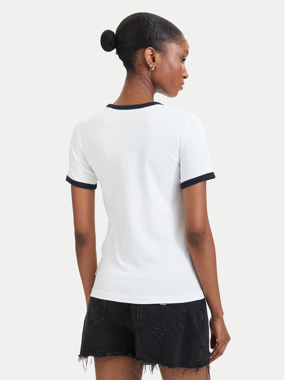 Guess Jeans Guess Jeans Camiseta W6YI16 K3995 Blanco Slim Fit