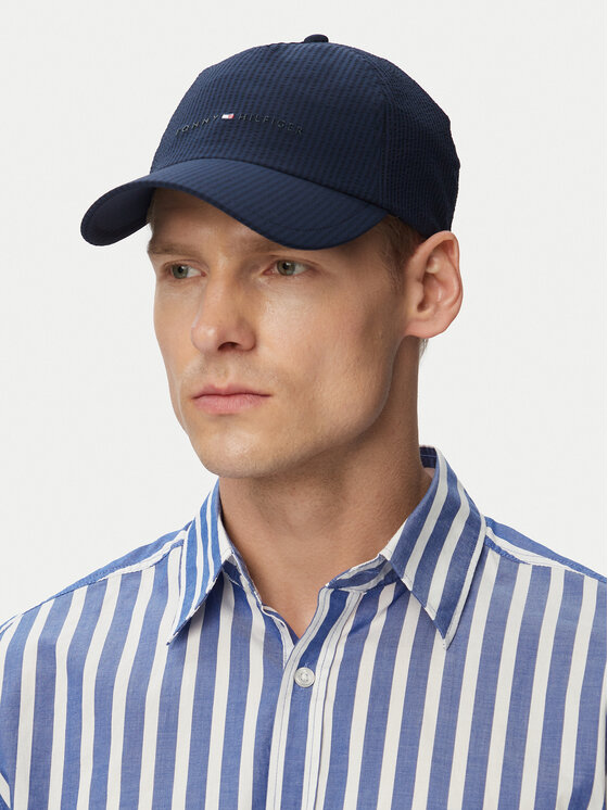 Tommy Hilfiger Cepure ar nagu Tommy Hilfiger AM0AM14113 Tumši zils