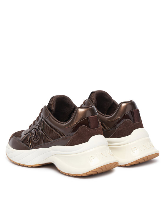 PINKO Sneakersy PINKO Ariel 33 SS0135P020 Brązowy ciemny