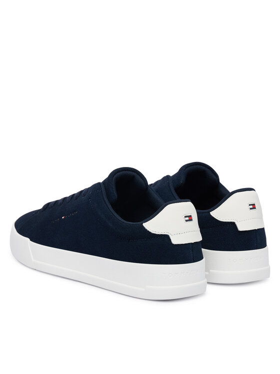 Tommy Hilfiger Snīkeri Tommy Hilfiger Th Court Core Suede FM0FM05716 Tumši zils