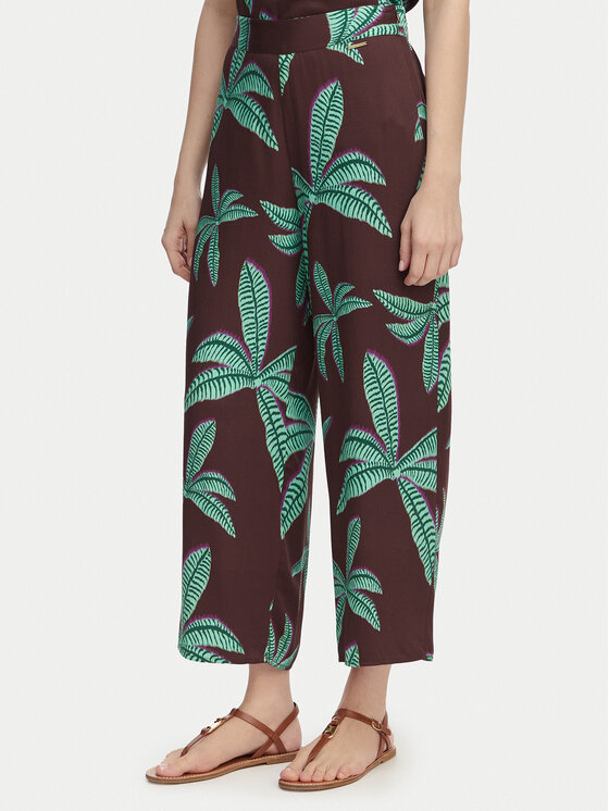 LOLA CASADEMUNT LOLA CASADEMUNT Pantalones de tela LS2614055 Marrón Relaxed Fit