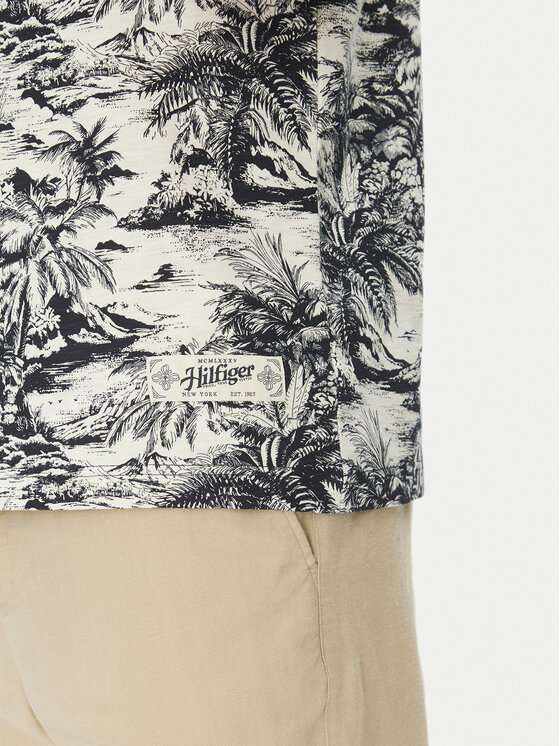Tommy Hilfiger Tommy Hilfiger Majica Summer MW0MW38933 Kremna Slim Fit