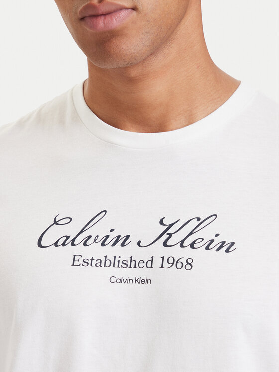 Calvin Klein Jeans Calvin Klein Jeans Camiseta Script LV04RH830G Blanco Regular Fit