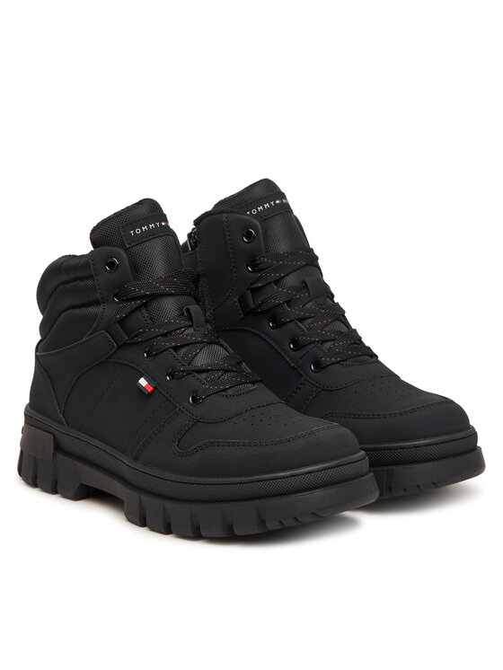 Tommy Hilfiger Gležnjarji Tommy Hilfiger T3X5-35292-0316 S Črna