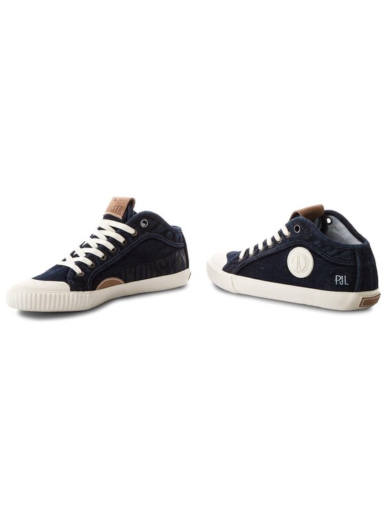 Pepe Jeans Tornacipő Pepe Jeans Industry Blue Denim PMS30434 Sötétkék