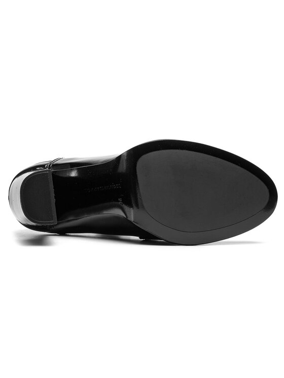 Tommy Hilfiger Pantofi Tommy Hilfiger Iconic Patent Loafer FW0FW04003 Negru