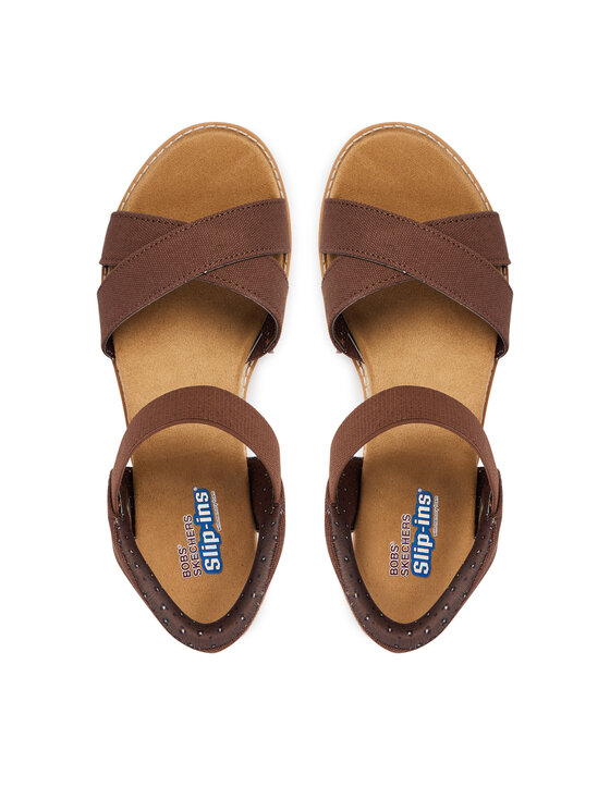 Skechers Босоніжки Skechers BOBS Desert Kiss - Golden Lily 114418/CHOC Коричневий