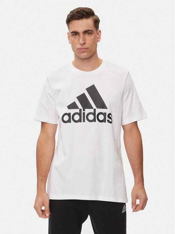 adidas adidas Póló Essentials Single Jersey Big Logo T-Shirt IC9349 Fehér Regular Fit