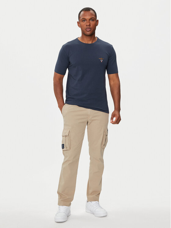 Aeronautica Militare Aeronautica Militare Футболка AM1UTI001 Cиній Regular Fit