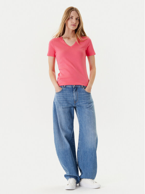 United Colors Of Benetton United Colors Of Benetton Marškinėliai 3GA2E4230 Rožinė Regular Fit