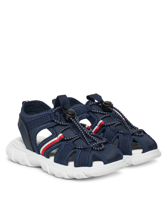 Tommy Hilfiger Sandały Tommy Hilfiger T1B2-33895-1591 S Granatowy