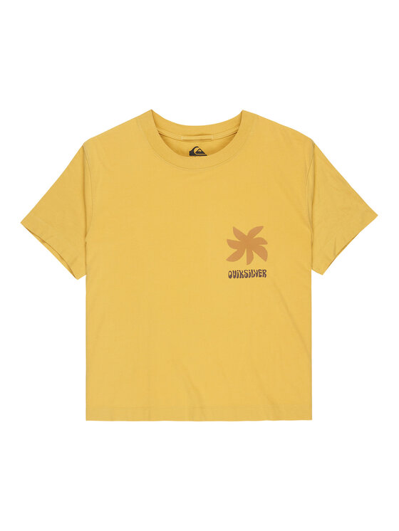 Quiksilver Quiksilver Majica Standard  EQWZT03197 Rumena Regular Fit
