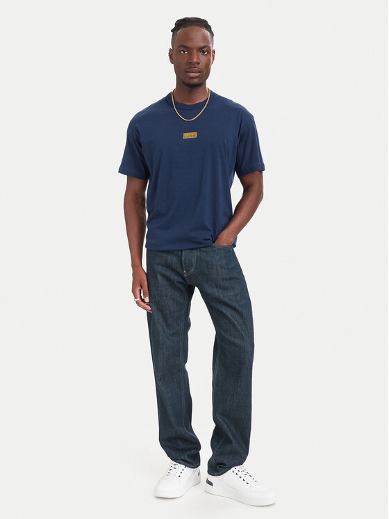 Versace Jeans Couture Versace Jeans Couture Camiseta 80GAHT05 CJ00T Azul marino Regular Fit