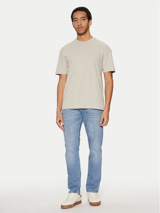 Calvin Klein Calvin Klein Majica K10K114167 Bež Slim Fit