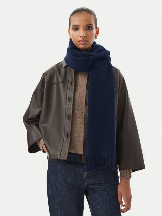Tommy Hilfiger Szalik Tommy Hilfiger Th Scarf AM0AM14768 Granatowy