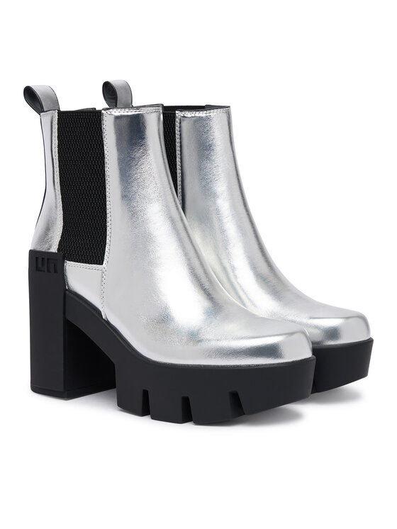 United Nude Ботильйони United Nude Grip Chelsea Mid V 1103314116 Срібний