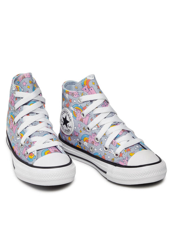 Converse Кеди Converse Chuck Taylor All Star Rainbow Castles 372943C Голубий
