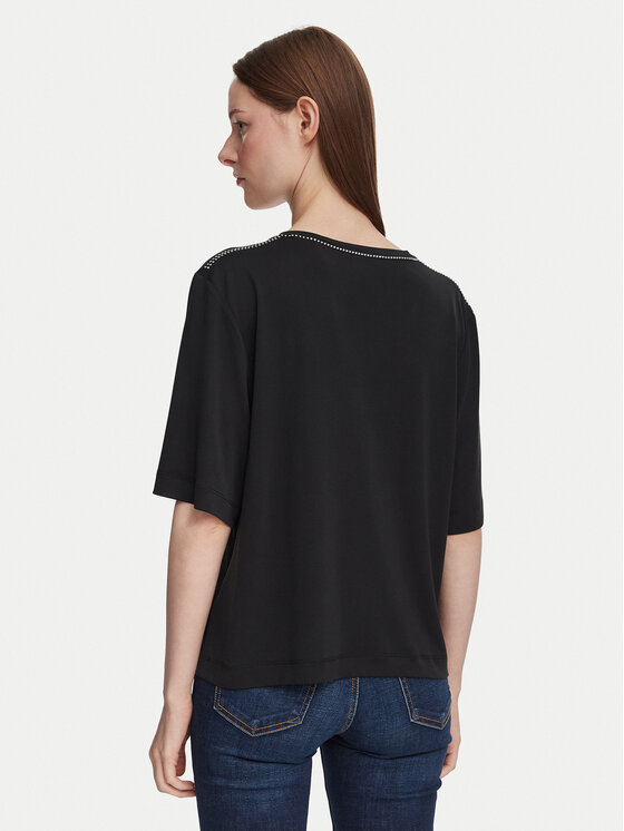 Guess Guess Футболка W6YP58 K5233 Чорний Relaxed Fit