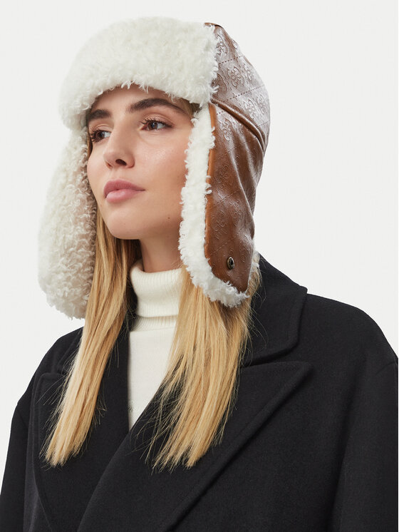 Guess Czapka Guess AM9697 POL01 Brązowy