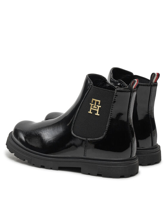 Tommy Hilfiger Čizme Tommy Hilfiger Chelsea Boot T1A5-33563-0343 S Crna