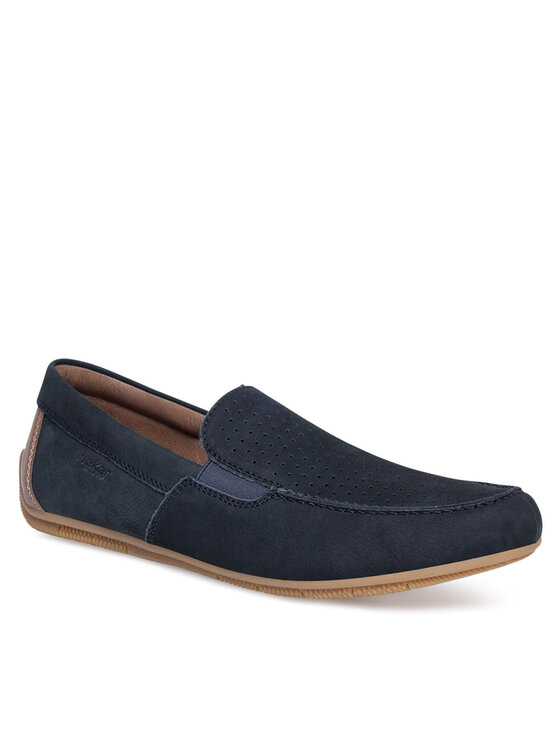 Rieker Mocassini Rieker 09555-14 Blu scuro