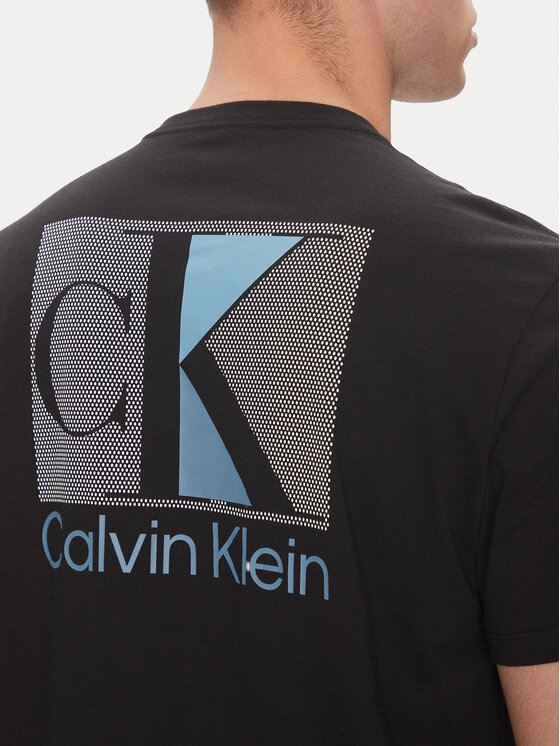 Calvin Klein Calvin Klein Majica Abstract Graphic LV04RC853G Črna Regular Fit