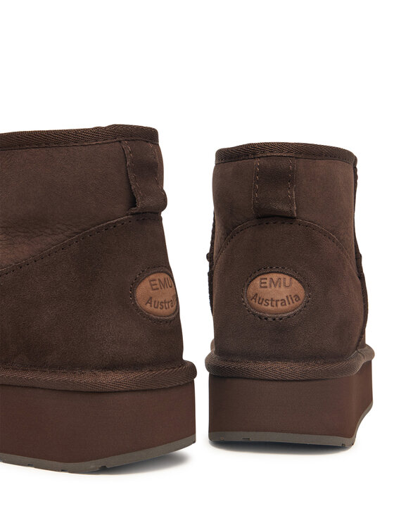 EMU Australia Μπότες Χιονιού EMU Australia Stinger Micro Flatform 2.1 W13296 Σκούρο καφέ