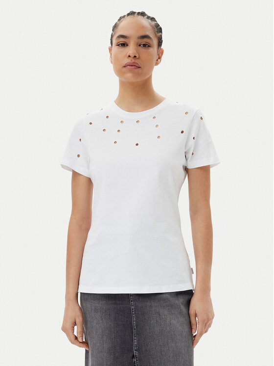 Silvian Heach Silvian Heach Футболка GPP25070TS Білий Regular Fit