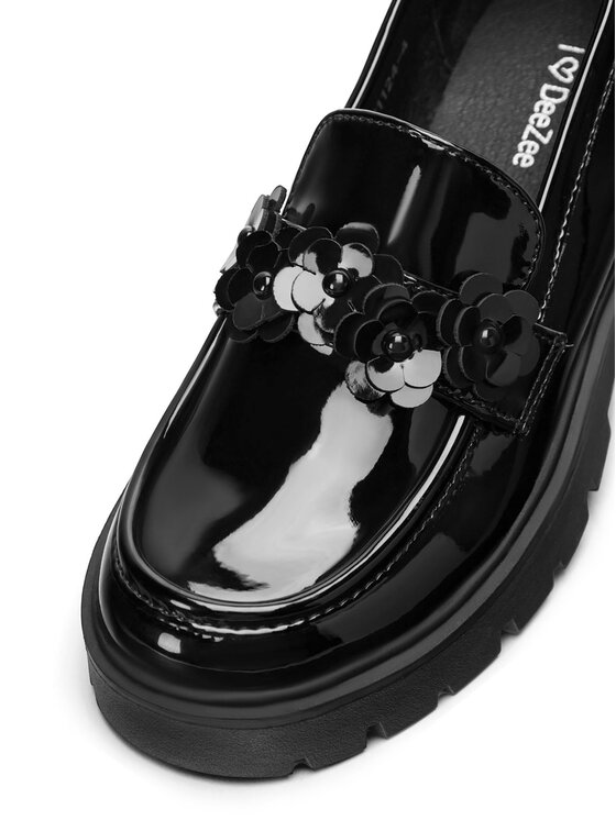 DeeZee Loafersy DeeZee CM231124-4 Černá