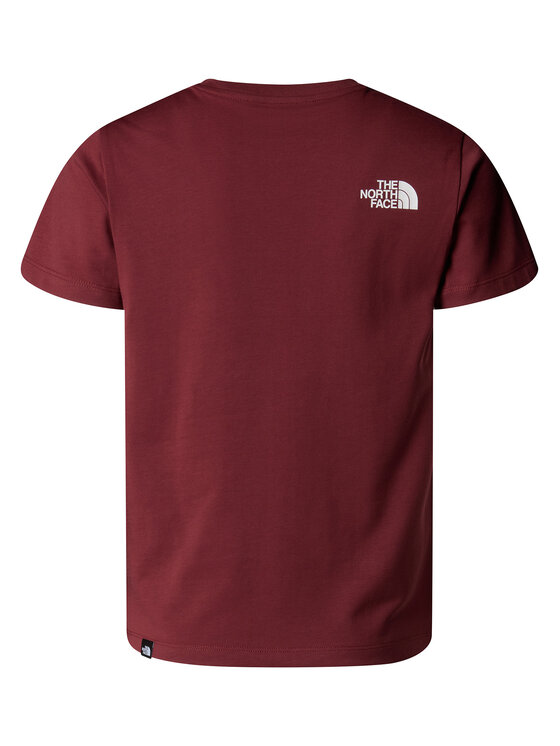 The North Face The North Face Camiseta Simple Dome NF0A87T4 Guinda/burdeos Regular Fit