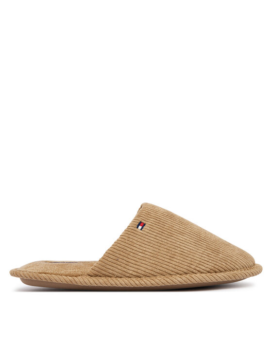 Tommy Hilfiger Čības Tommy Hilfiger Corduroy House Shoes FM0FM06019 Bēšs