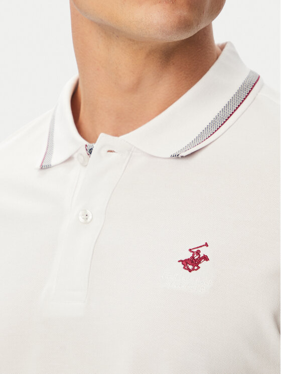 Beverly Hills Polo Club Beverly Hills Polo Club Поло P-SS26M-P450111 Білий Regular Fit