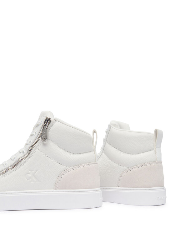 Calvin Klein Superge Calvin Klein Classic Cup Mid Laceup Zip Lth YM0YM01428 Bela