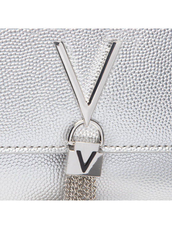 Valentino Ročna torba Valentino Divina VBS1R401G Srebrna