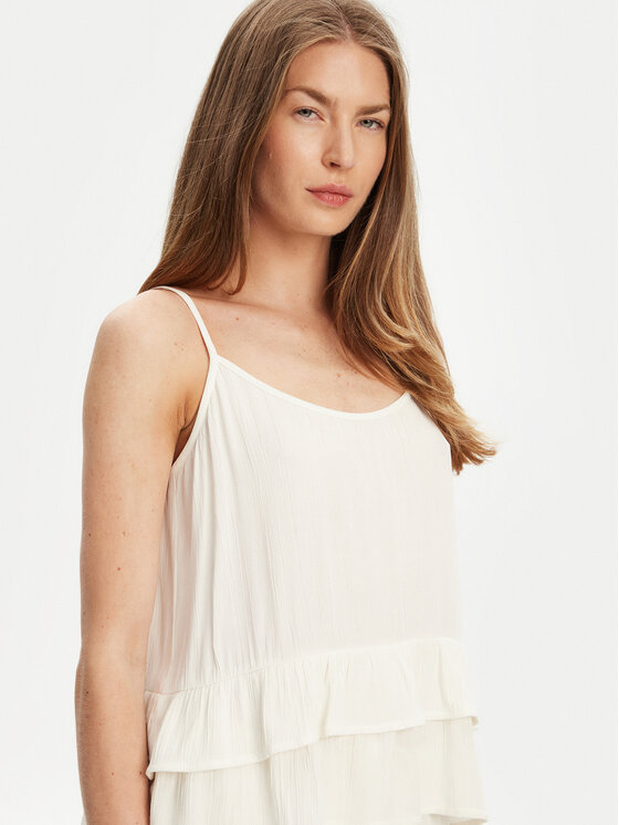United Colors Of Benetton United Colors Of Benetton Top 4VW95H00B Écru Relaxed Fit