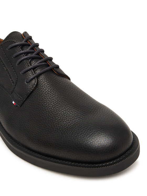 Tommy Hilfiger Scarpe basse Tommy Hilfiger Lth Mix Dress Hilfiger Shoe FM0FM06086 Nero
