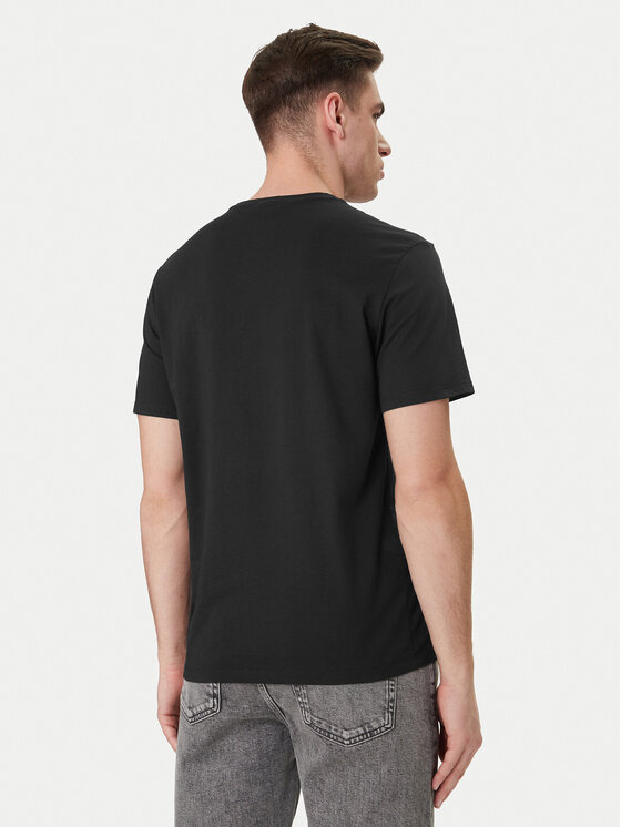 Calvin Klein Calvin Klein Camiseta Micro Logo LV04LC255G Negro Regular Fit
