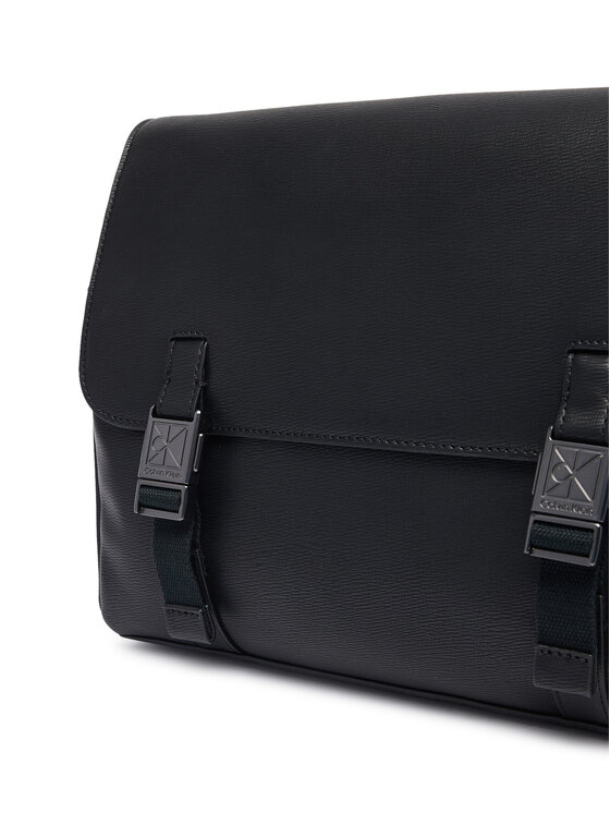 Calvin Klein Τσαντάκι Calvin Klein Emblem Hw Flap Messenger LV04D3508G Μαύρο