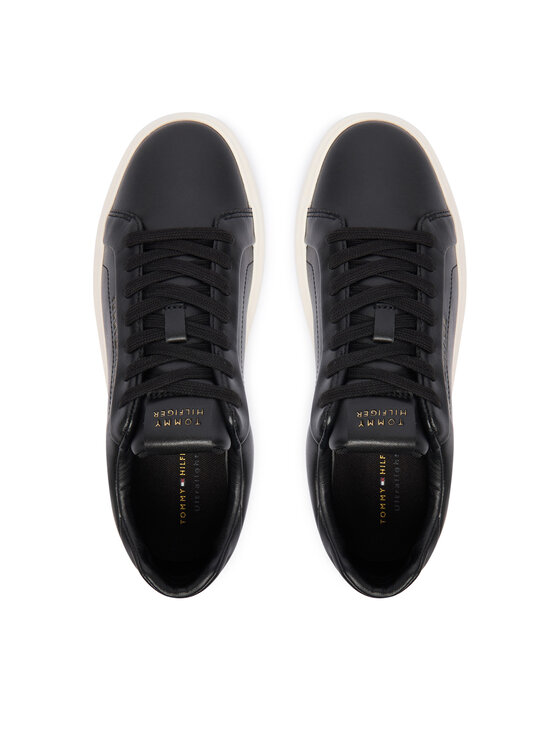 Tommy Hilfiger Zapatillas Tommy Hilfiger Icon Court Light Weight Shinny FW0FW08949 Negro