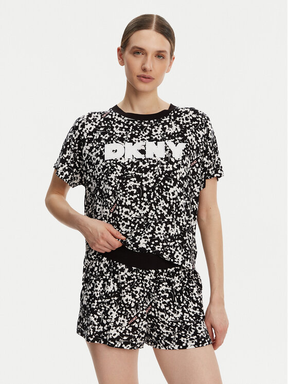 DKNY DKNY Піжама YI80044 Чорний Regular Fit