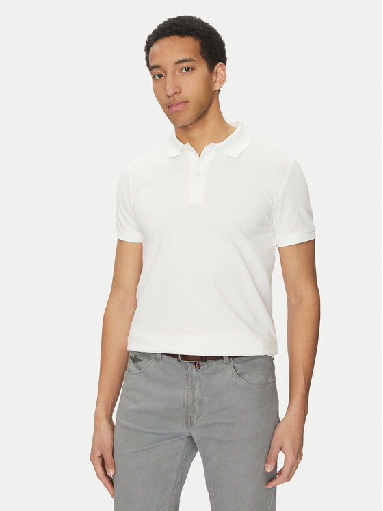 Geox Geox Polo majica M5511B T3240 F2128 Bela Regular Fit