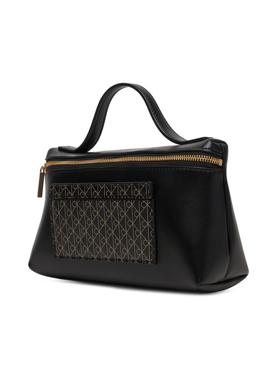 Calvin Klein Kosmetický kufřík Calvin Klein Emblem Aop Beauty Case Giftset LV04F1102G Černá
