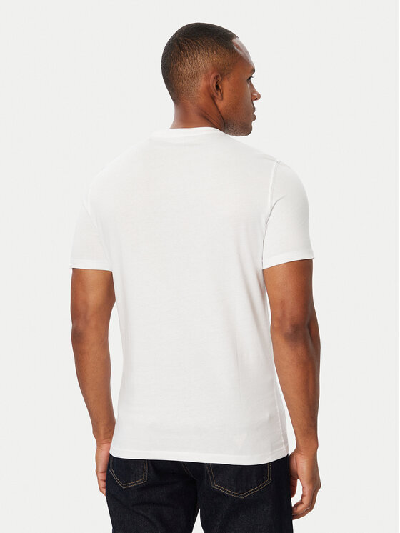 Guess Guess Majica M6BI49 K6186 Bela Slim Fit