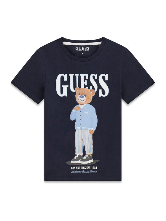 Guess Guess Футболка L6GI09 K8HM4 Cиній Regular Fit