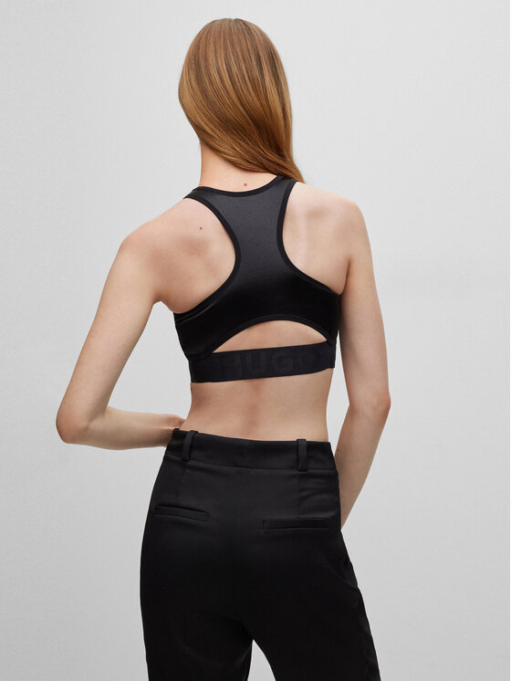HUGO Hugo Топ 50483533 Чорний Extra Slim Fit